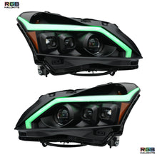 Load image into Gallery viewer, RGB Halo Kits (2010-2013) Infiniti G37 Multicolor Flow DRL Boards (for Spyder Headlights only)