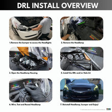 Load image into Gallery viewer, RGB Halo Kits (2010-2013) Infiniti G37 Multicolor Flow DRL Boards (for Spyder Headlights only)