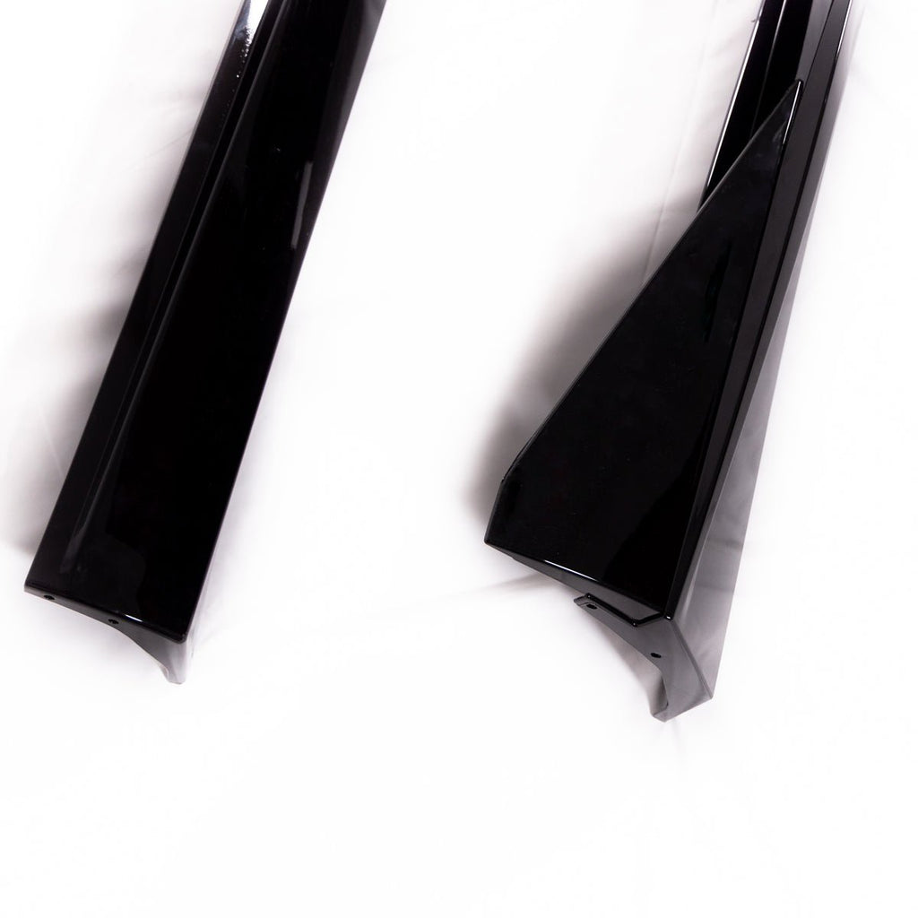 2010-2015 Chevy Camaro Evo Style Gloss Black Side Skirt Rockers - Black Ops Auto Works