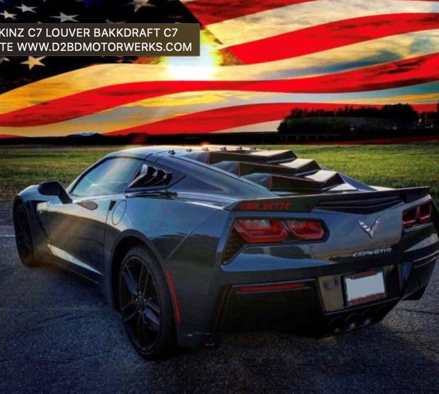 2014-19 C7 Chevy Corvette Stingray Louvers - Black Ops Auto Works