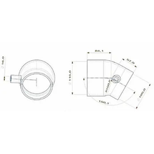 Load image into Gallery viewer, Dodge Hellcat OEM Intake Air Box Silicone Coupling-Silicone Couplers &amp; Hoses-Black Ops Auto Works-