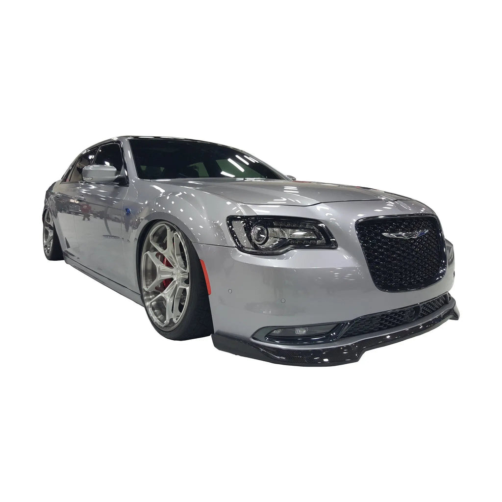 2015-2023 Chrysler 300S Carbon Fiber & Fiberglass Front Lip Splitter 