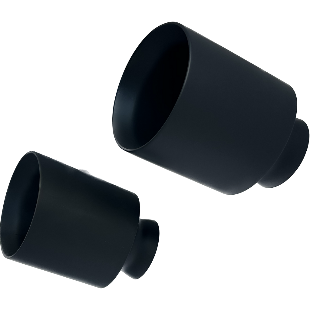 Charger V8 5.7L/6.2L/6.4L 5in. Exhaust Tip Set - Cerakote Black - Black Ops Auto Works