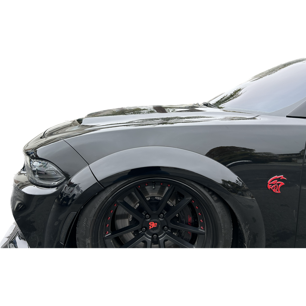 2015-2023 Dodge Charger Demon W/ Window Hood-Hoods-Black Ops Auto Works