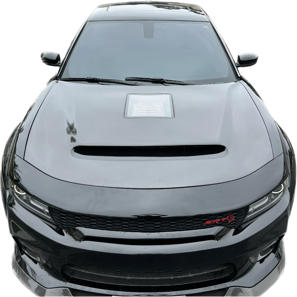 2015-2023 Dodge Charger Demon W/ Window Hood-Hoods-Black Ops Auto Works
