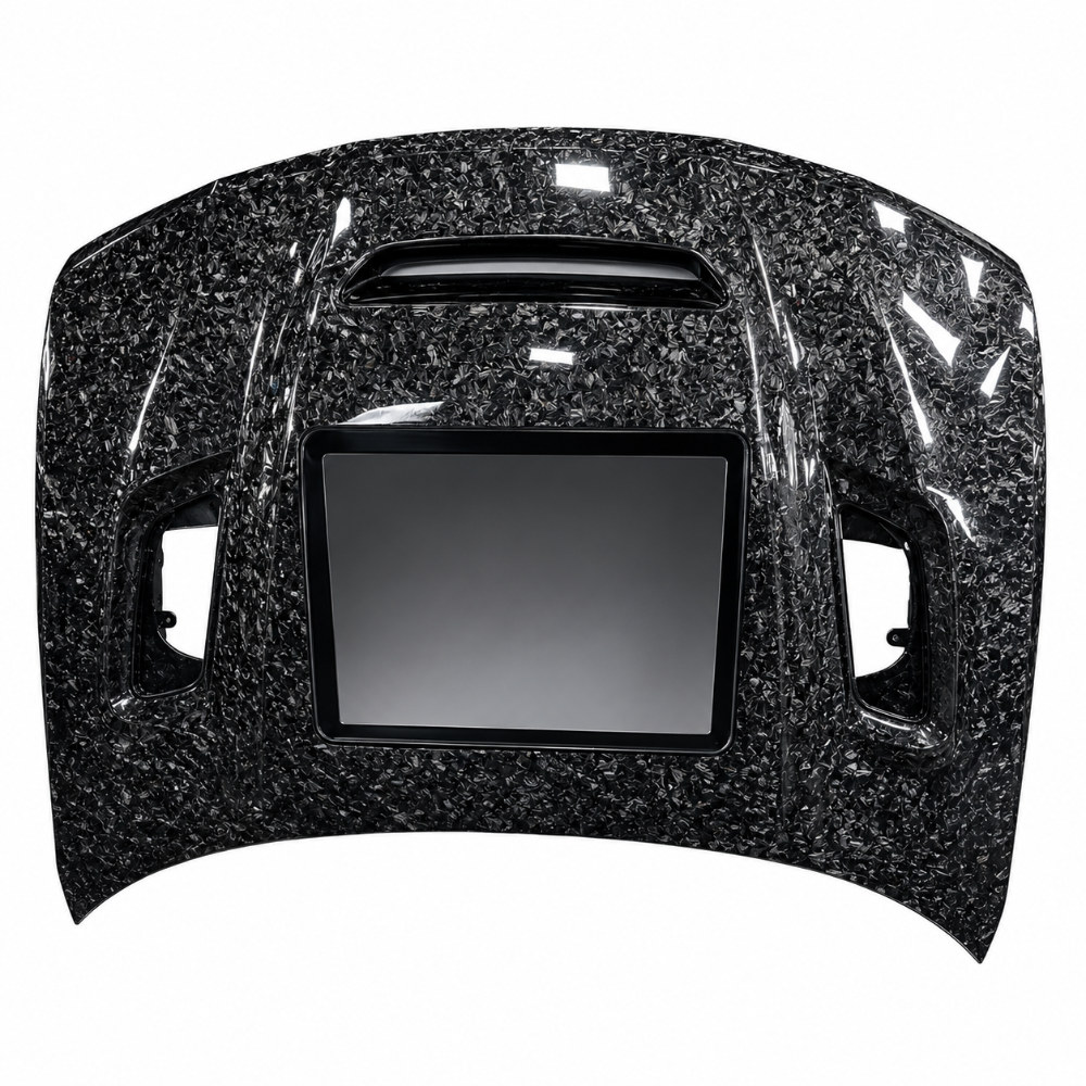 2015-2023 Dodge Charger window hood available in fiberglass outer carbon fiber outer and full carbon fiber options