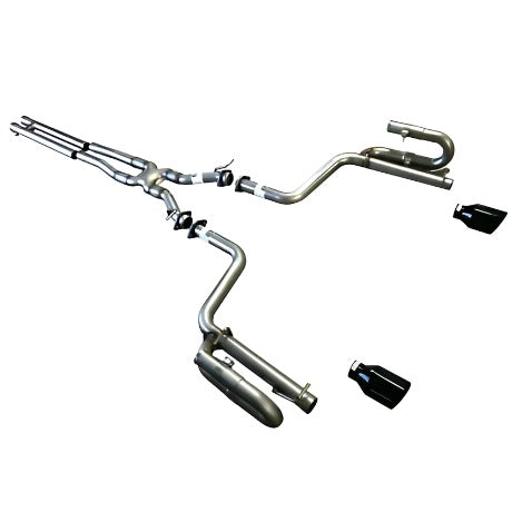 2015-22 Dodge Charger Solo Performance Super Track Pack Race Cat-Back Exhaust with Black Tips - Black Ops Auto Works