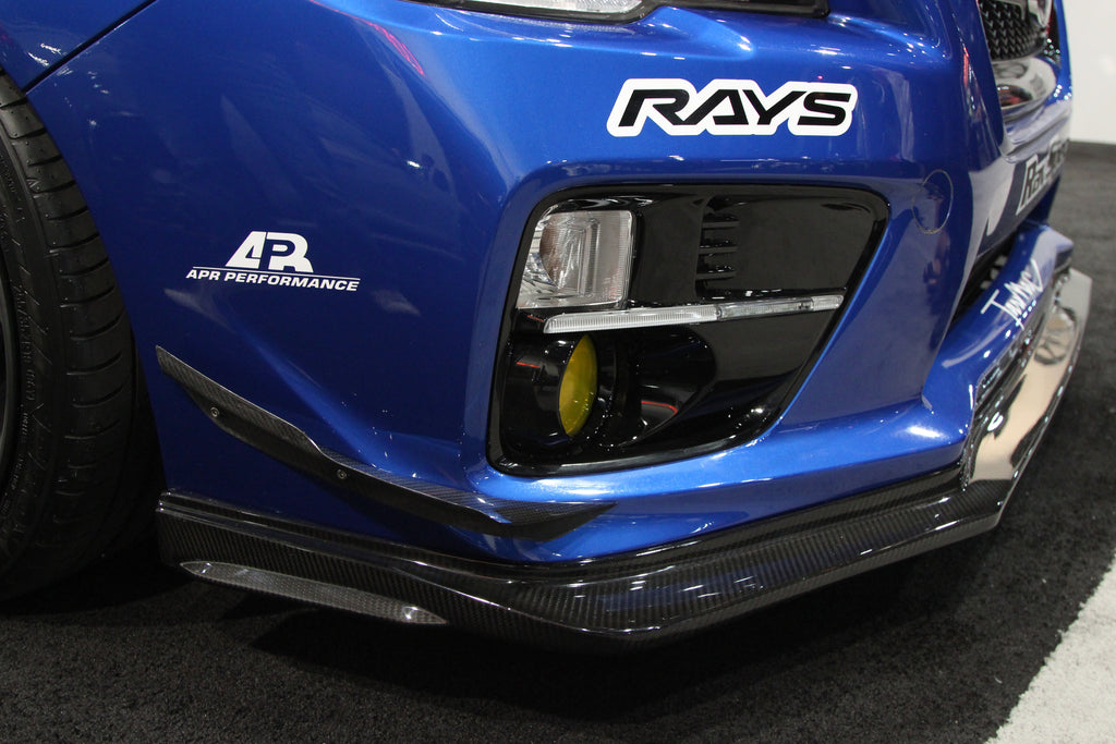 -APR Performance Subaru WRX STI Carbon Fiber Front Bumper Bottom Canards 2015-2017