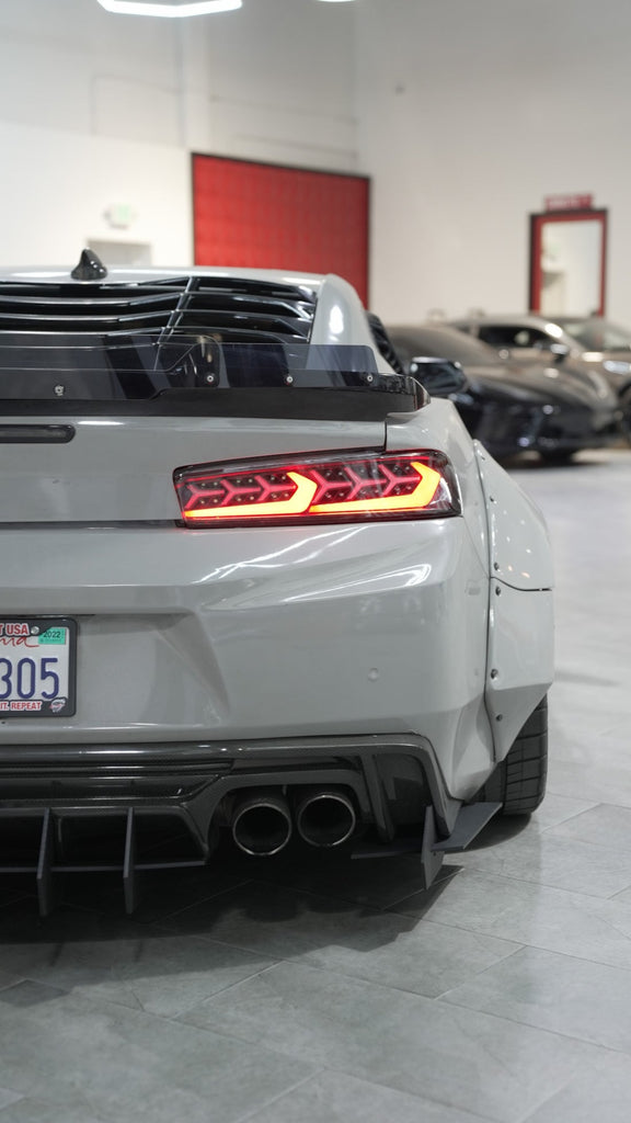 2016-2018 Chevy Camaro Stryker Smoke Sequential LED Taillights - Black Ops Auto Works