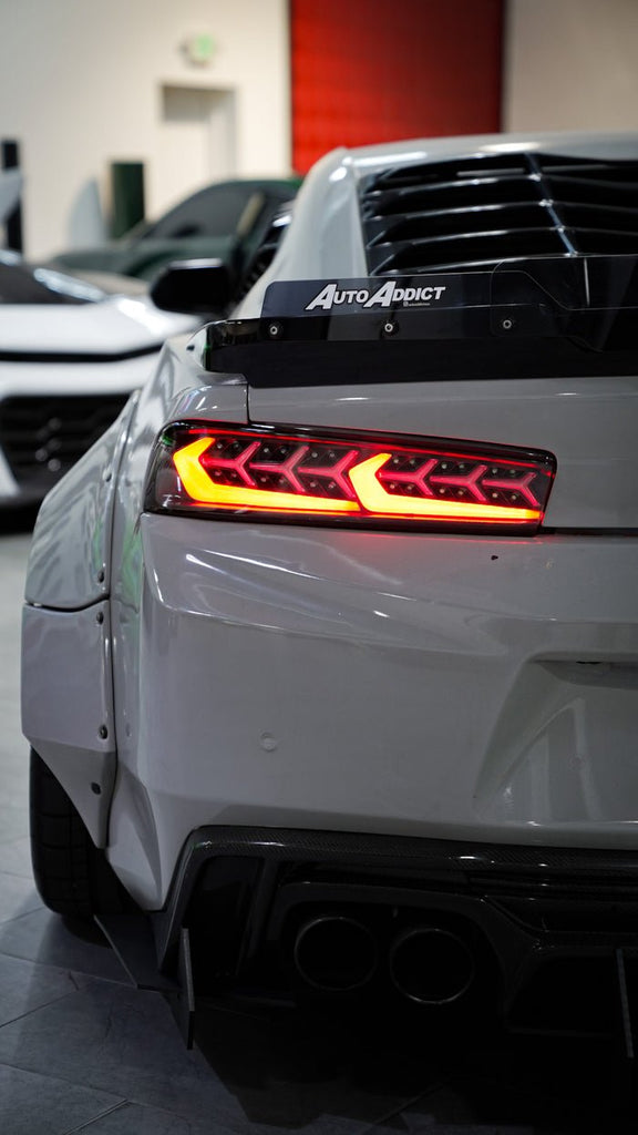 2016-2018 Chevy Camaro Stryker Smoke Sequential LED Taillights - Black Ops Auto Works