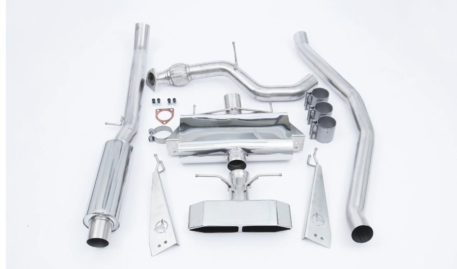 2016+ Honda Civic Si Coupe - Catback/Frontpipe Exhaust System - Black Ops Auto Works