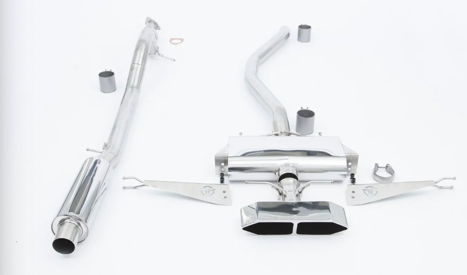 2016+ Honda Civic Si Coupe - Catback/Frontpipe Exhaust System - Black Ops Auto Works