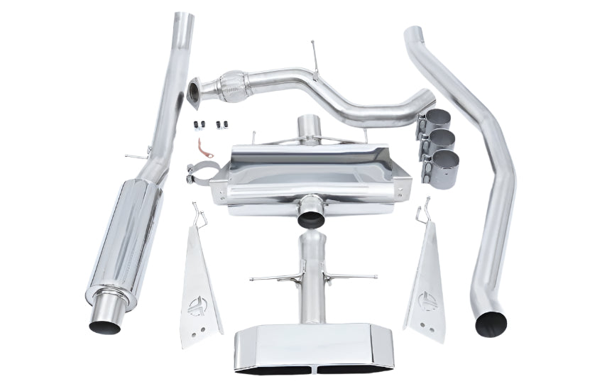 2016+ Honda Civic Si Sedan - Catback/Frontpipe Exhaust System - Black Ops Auto Works