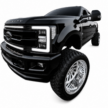 Load image into Gallery viewer, 2017-2019 Ford F-250 and F-350 multicolor DRL kit with RGBW and color chasing effects