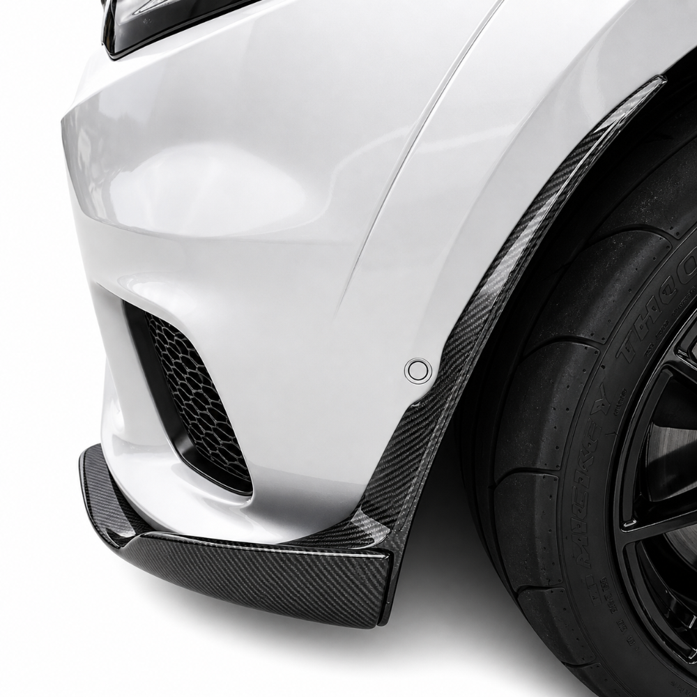 2017-2021 Jeep Grand Cherokee SRT TrackDemon front splitter with carbon fiber performance design