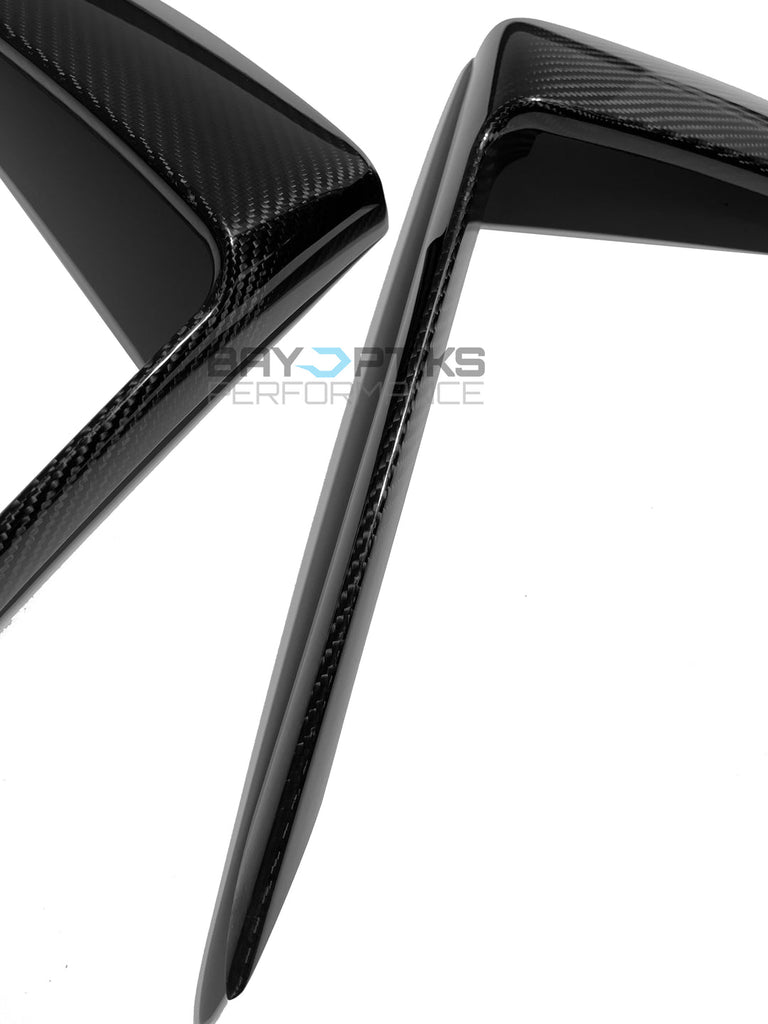 2018-2019 Porsche 991.2 GT3 GT3 RS Carbon Fiber Front Bumper Splitters - Black Ops Auto Works