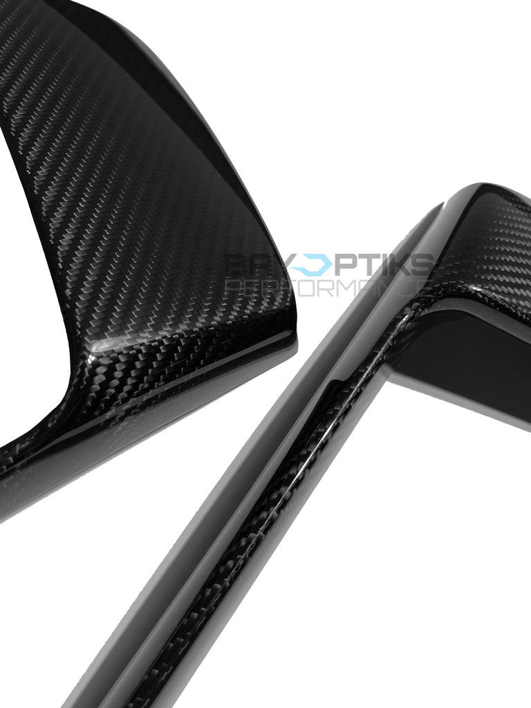 2018-2019 Porsche 991.2 GT3 GT3 RS Carbon Fiber Front Bumper Splitters - Black Ops Auto Works