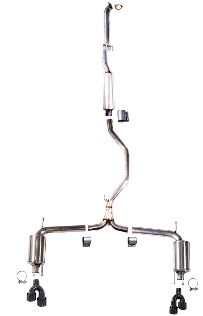 2018+ Honda Accord 3" Frontpipe - Back Exhaust w/ Ceramic Coated Tips - Black Ops Auto Works