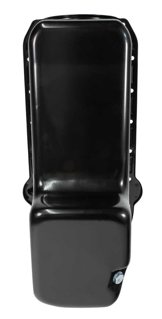Moroso 1986+ Chevrolet SBC (w/Passenger Side Dipstick) Wet Sump 6qt 8.25in Steel Oil Pan - Black