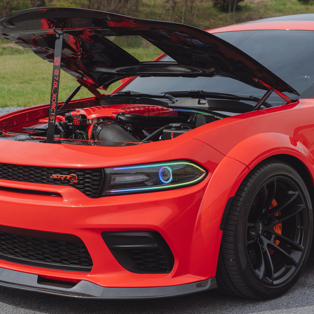 Dodge Charger Carbon Fiber Front Lip Splitter Widebody-Lips & Splitters-Black Ops Auto Works-Fiberglass-