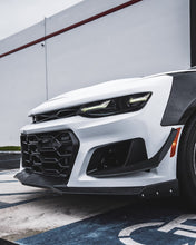 Load image into Gallery viewer, 2019-2023 Chevy Camaro ZL1 1LE Track Package Front Bumper Conversion 9pcs Flat BLK Non RS Headlights - Black Ops Auto Works