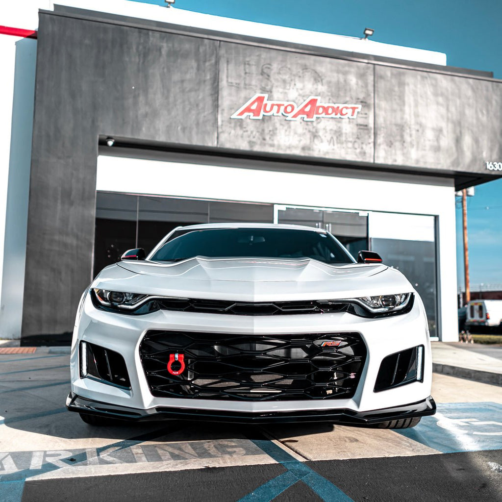 2019-2023 Chevy Camaro ZL1 Front Bumper Conversion 9pcs Full Kit w/ RS Headlights - Black Ops Auto Works