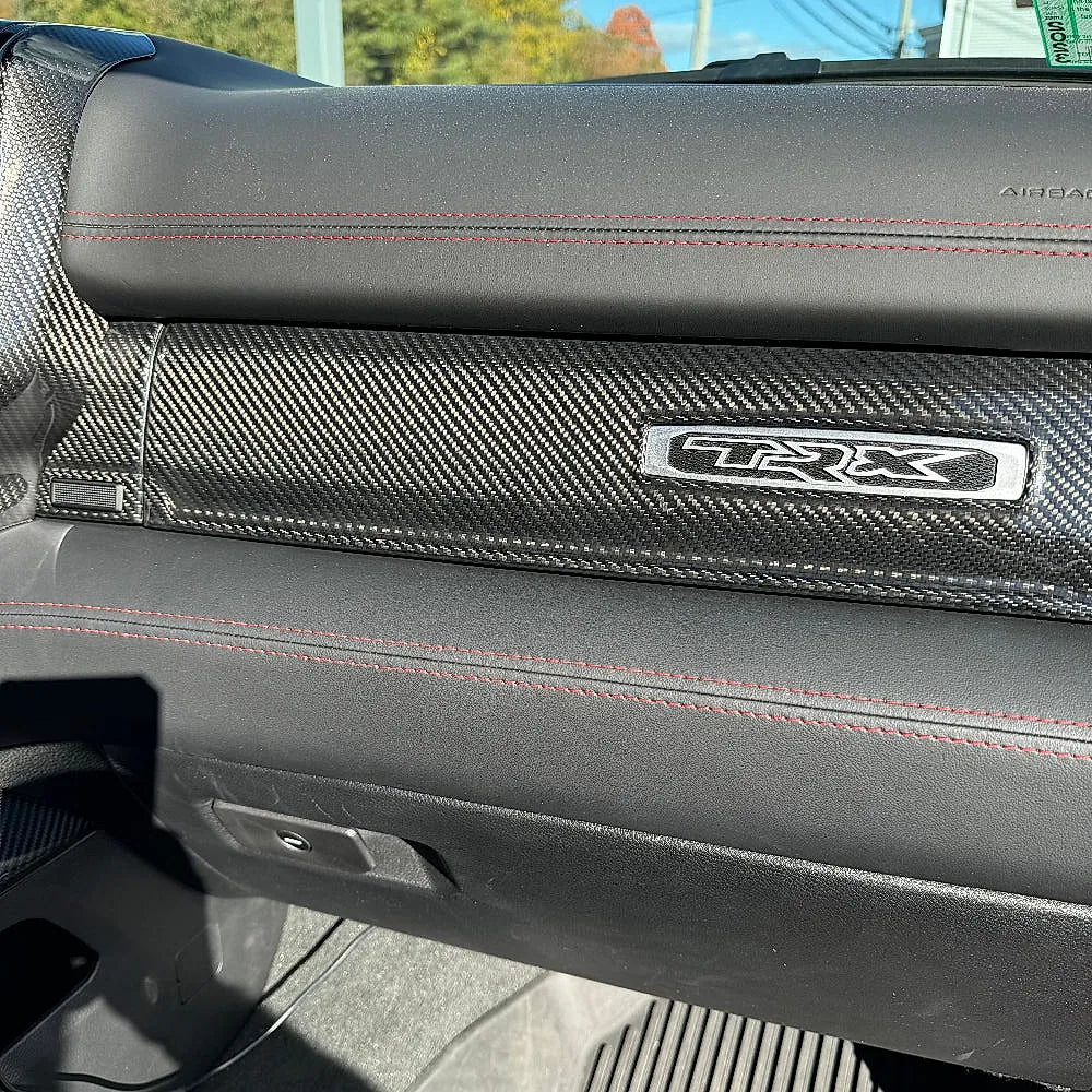 2019+ RAM 1500 / TRX Glovebox Carbon Fiber Panel Cover — Exotic Innovations product image 2