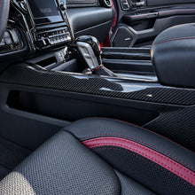Load image into Gallery viewer, 2019+ RAM 1500/ TRX / RHO Carbon Fiber Center Console Side Covers — Exotic Innovations product image 2