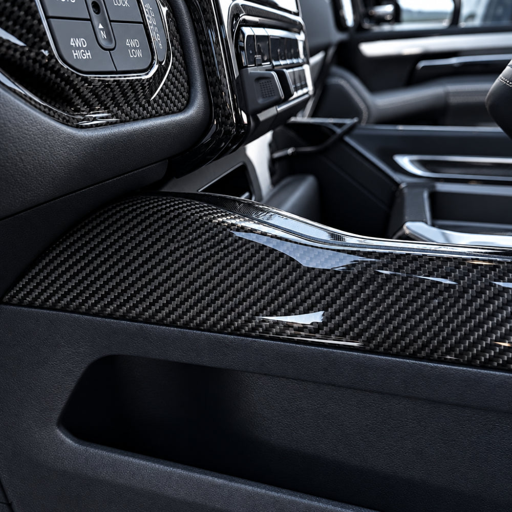 2019+ RAM 1500/ TRX / RHO Carbon Fiber Center Console Side Covers — Exotic Innovations product image 6