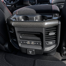 Load image into Gallery viewer, 2019+ RAM 1500/ TRX / RHO Carbon Fiber Cupholder Cover — Exotic Innovations product image 2