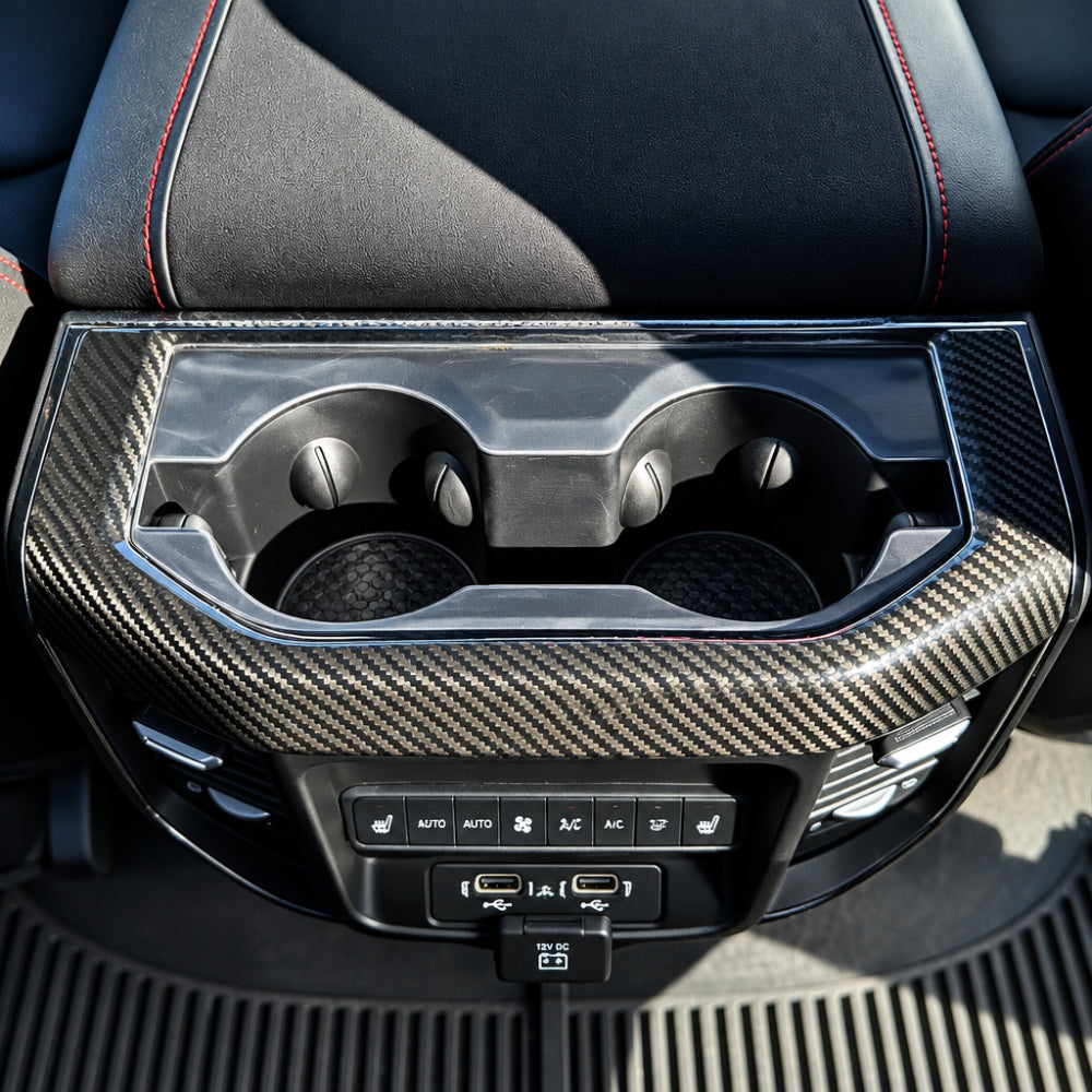 2019+ RAM 1500/ TRX / RHO Carbon Fiber Cupholder Cover — Exotic Innovations product image 4