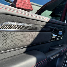 Load image into Gallery viewer, 2019+ RAM 1500 TRX/RHO Carbon Fiber Interior Door Applique Covers — Exotic Innovations product image 6