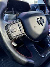 Load image into Gallery viewer, 2019+ RAM 1500/ TRX / RHO Carbon Fiber Steering Wheel Bezel Cover Exotic Innovations
