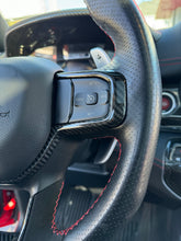 Load image into Gallery viewer, 2019+ RAM 1500/ TRX / RHO Carbon Fiber Steering Wheel Bezel Cover Exotic Innovations