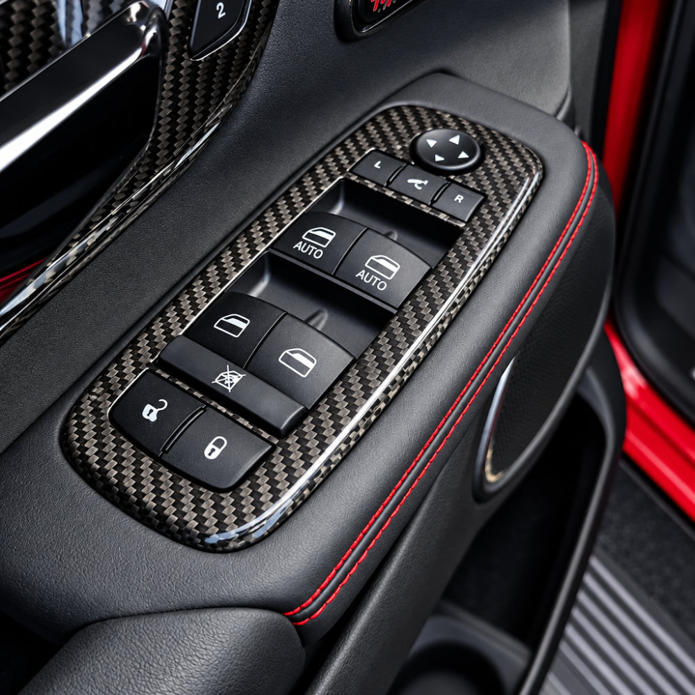 2019+ RAM 1500 / TRX Carbon Fiber Window Switch Bezel Covers — Exotic Innovations product image 2