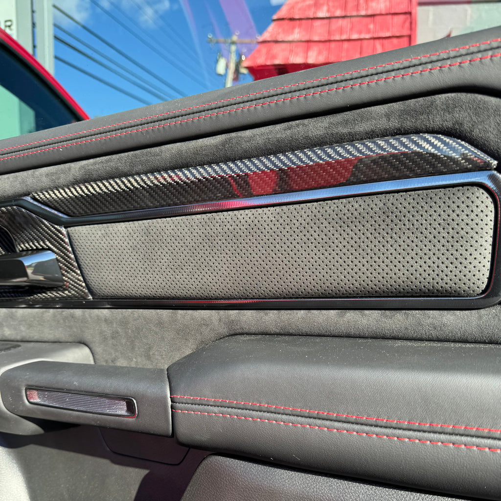 2019+ RAM 1500 TRX/RHO Carbon Fiber Interior Door Applique Covers Exotic Innovations