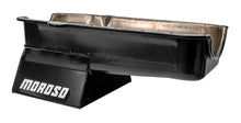 Load image into Gallery viewer, Moroso Pre-80 Chevrolet SBC (w/Driver Side Dipstick) Wet Sump 7qt 8.25in Steel Oil Pan - Black