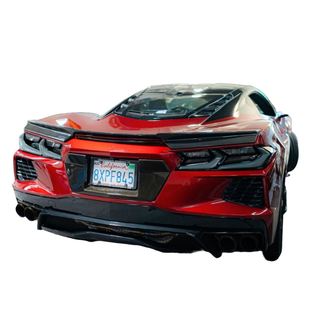 2020-2024 Corvette C8 Euro Smoke Style LED Taillights Amber Sequential Pair - Black Ops Auto Works