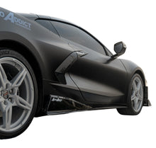 Load image into Gallery viewer, 2020-2024 Corvette C8 Stingray Evo Style Side Skirts Gloss Black Pair-Side Skirts-Auto Addict-