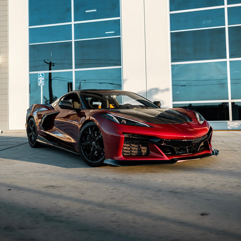 2020-2024 Corvette C8 Z06 Track Package 15pcs Full Conversion Bumper Kit - Black Ops Auto Works