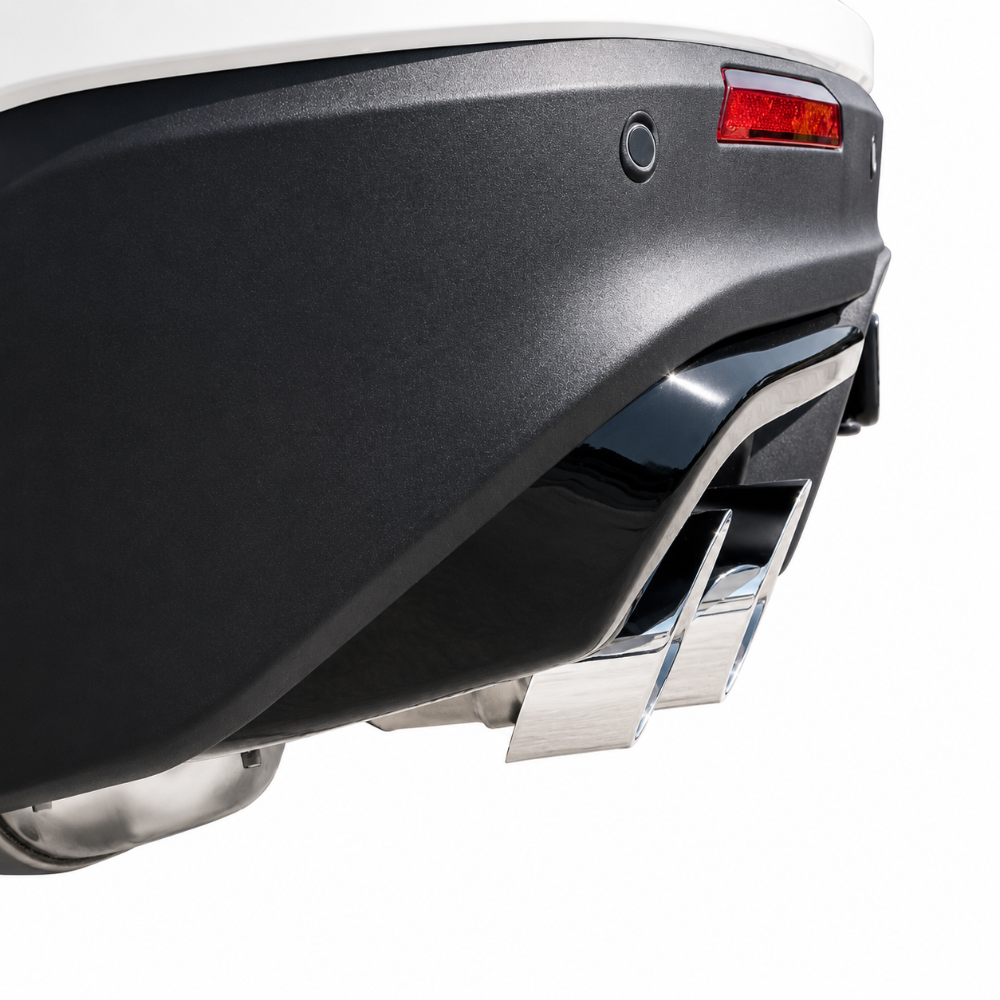 Polished stainless exhaust tip set for 2020-2026 Ford Explorer ST with Thermal R&D 3-inch exhaust