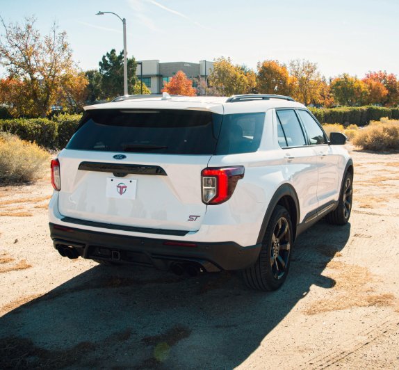 2020+ Explorer ST - 2.5" Downpipe Back Exhaust - Black Coated Tips - Black Ops Auto Works