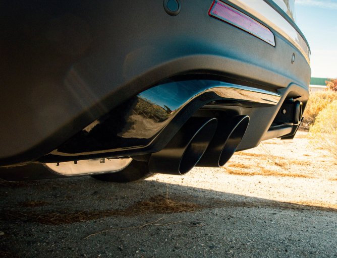 2020+ Explorer ST - 2.5" Downpipe Back Exhaust - Black Coated Tips - Black Ops Auto Works