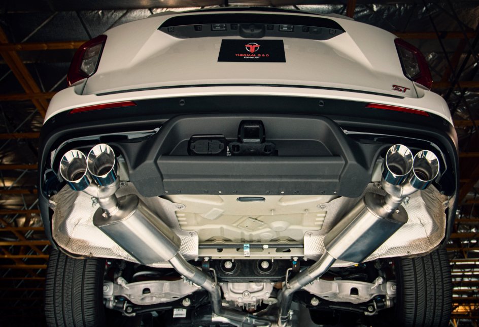 2020+ Explorer ST - 2.5" Downpipe Back Exhaust - Polished Tips - Black Ops Auto Works