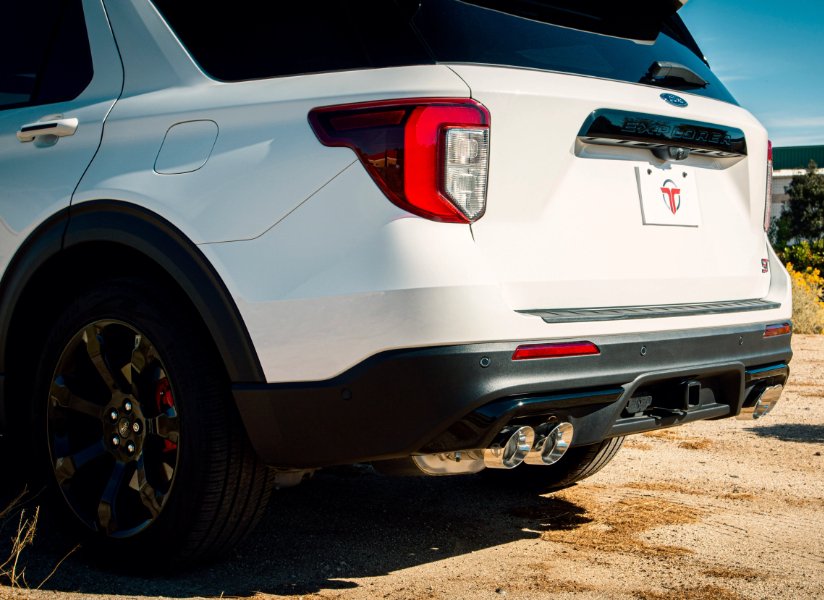 2020+ Explorer ST - 2.5" Downpipe Back Exhaust - Polished Tips - Black Ops Auto Works