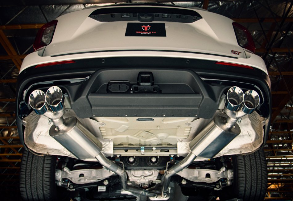 2020+ Explorer ST - 2.5" Mid Pipe Back Exhaust - Polished Tips - Black Ops Auto Works