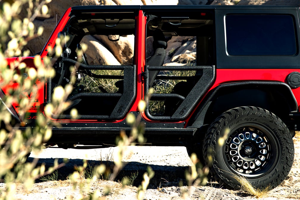 -Body Armor 4x4 07-18 Jeep Wrangler JK Tube Doors Rear Pair-Door Panels-Body Armor 4x4