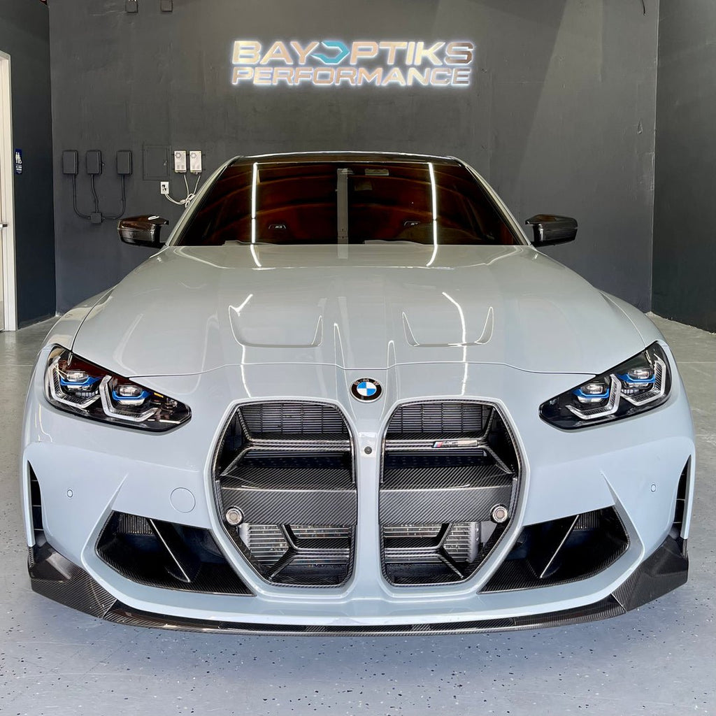 2021-Present BMW M3 M4 M Performance Style Carbon Fiber Front Splitter Lip - Black Ops Auto Works