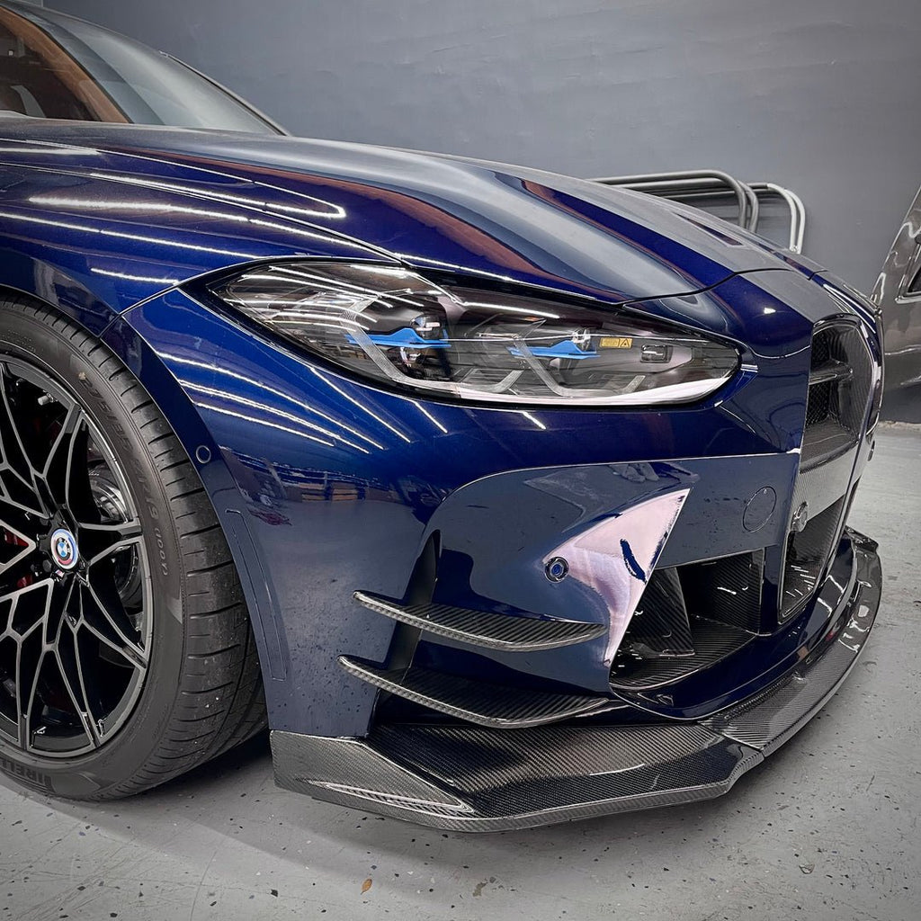2021-Present BMW M3 M4 ACS Style Carbon Fiber Front Bumper Canards - Black Ops Auto Works