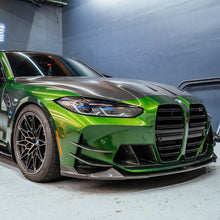 Load image into Gallery viewer, 2021-Present BMW M3 M4 ACS Style Carbon Fiber Front Bumper Canards - Black Ops Auto Works